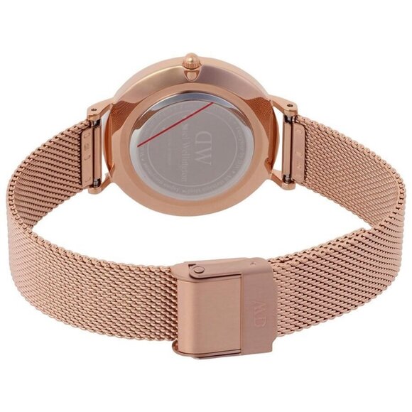 NWT Authentic Daniel Wellington Petite Melrose Pearl Quartz Women's Watch - Picture 3 of 3